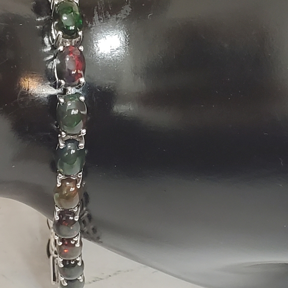 RUBY ON 925 SILVER BRACELET! - Picture 8 of 8